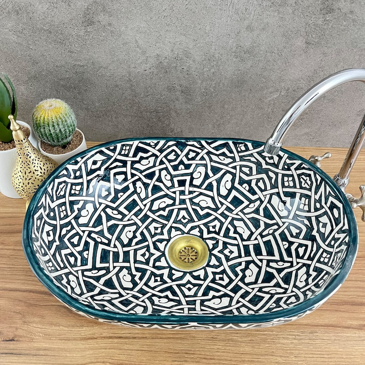 Handmade Moroccan Oval Sink #185X