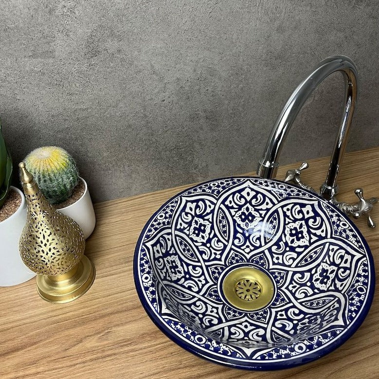 Handmade Moroccan Ceramic Sink #185N