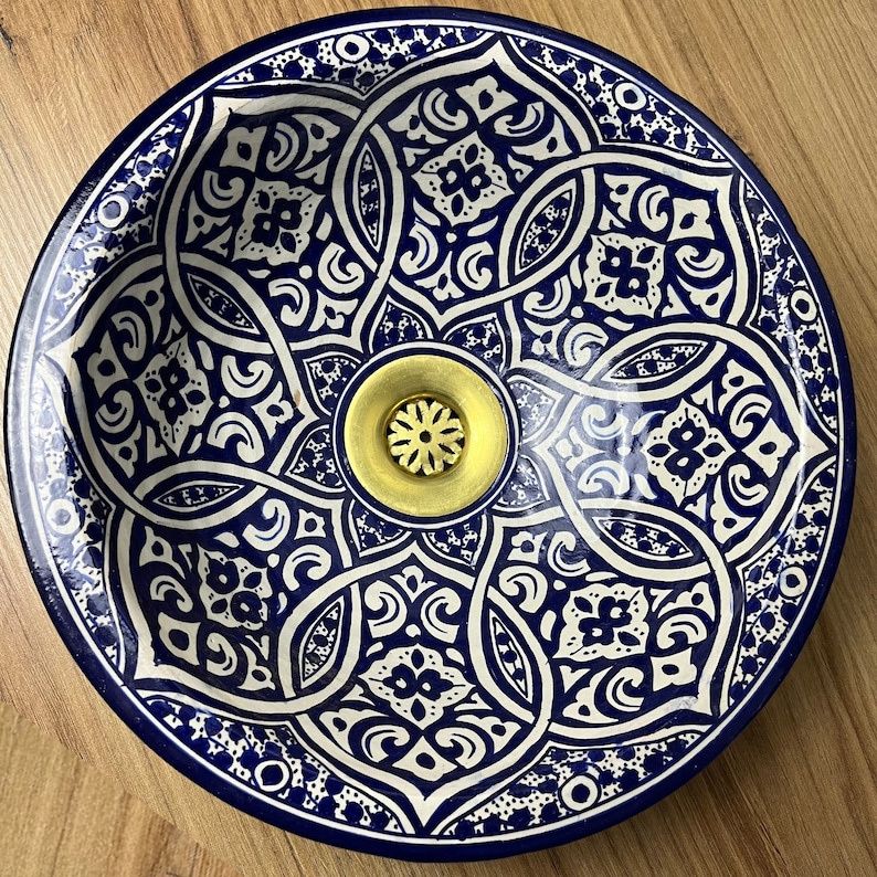 Handmade Moroccan Ceramic Sink #185N