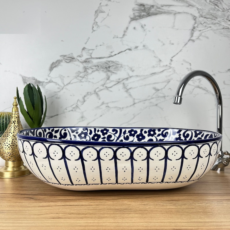 Handmade Moroccan Oval Sink  #185W