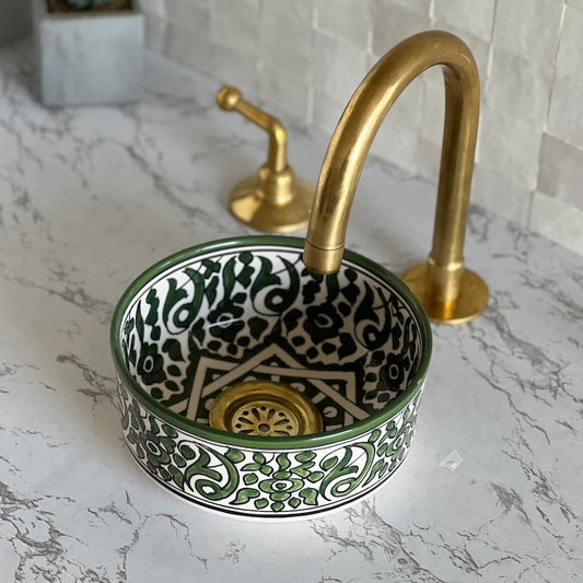 Moroccan sink | moroccan ceramic sink | bathroom sink | moroccan bathroom basin | moroccan sink bowl | Unique sink bowl #55