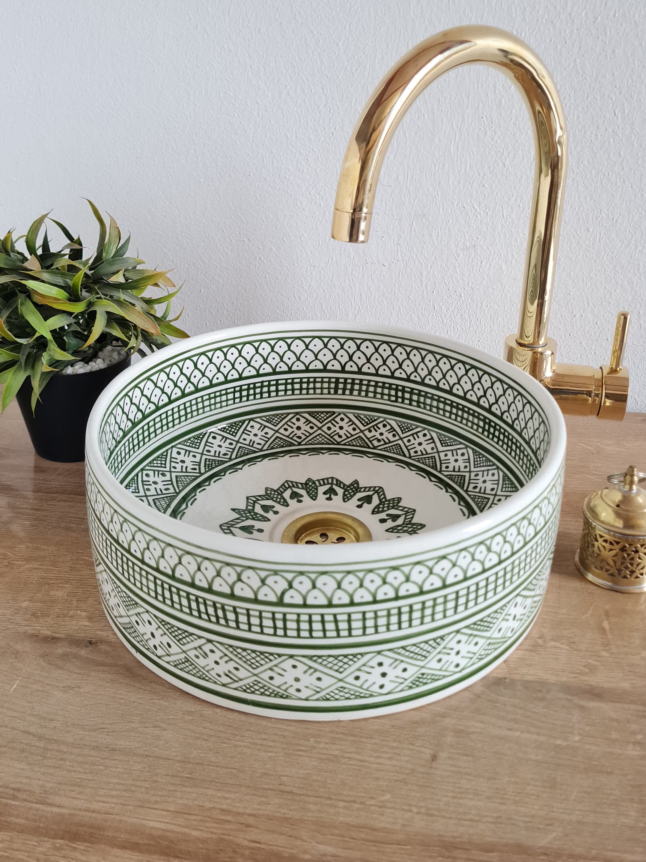Handmade Moroccan Ceramic Sink #227