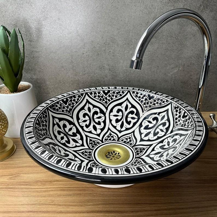 Handmade Moroccan Ceramic Sink #223