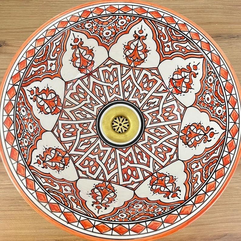 Handmade Moroccan Ceramic Sink #221