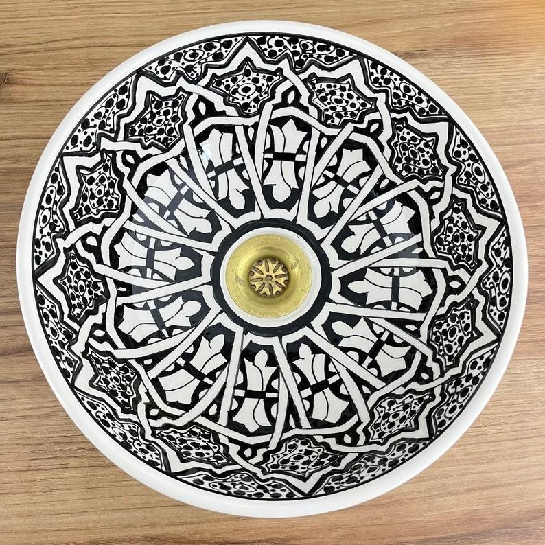 Handmade Moroccan Ceramic Sink #213