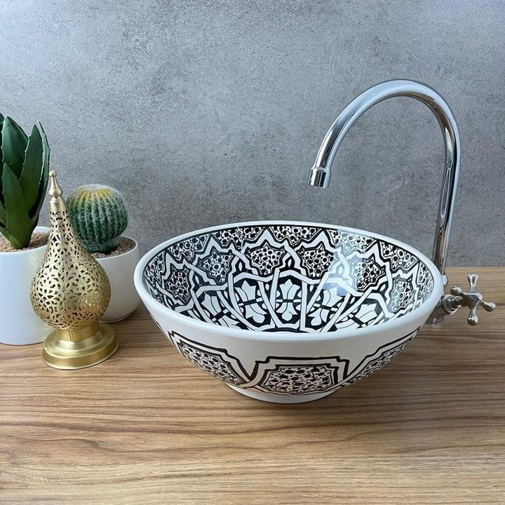 Handmade Moroccan Ceramic Sink #213