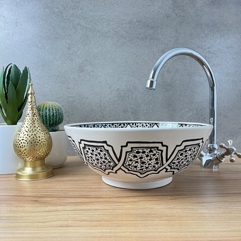Handmade Moroccan Ceramic Sink #213