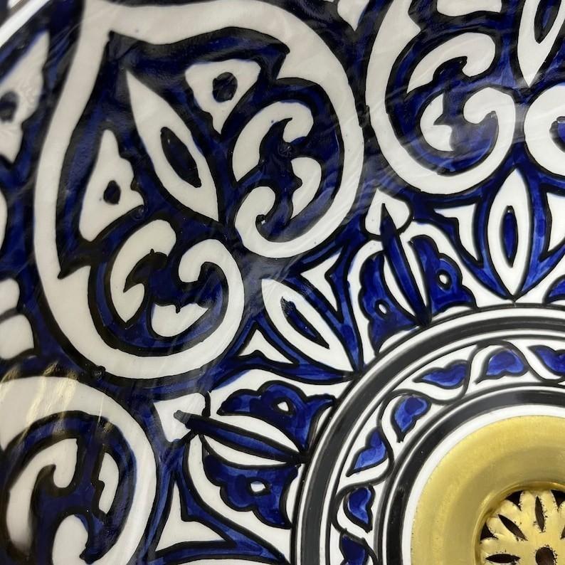 Handmade Moroccan Ceramic Sink #214