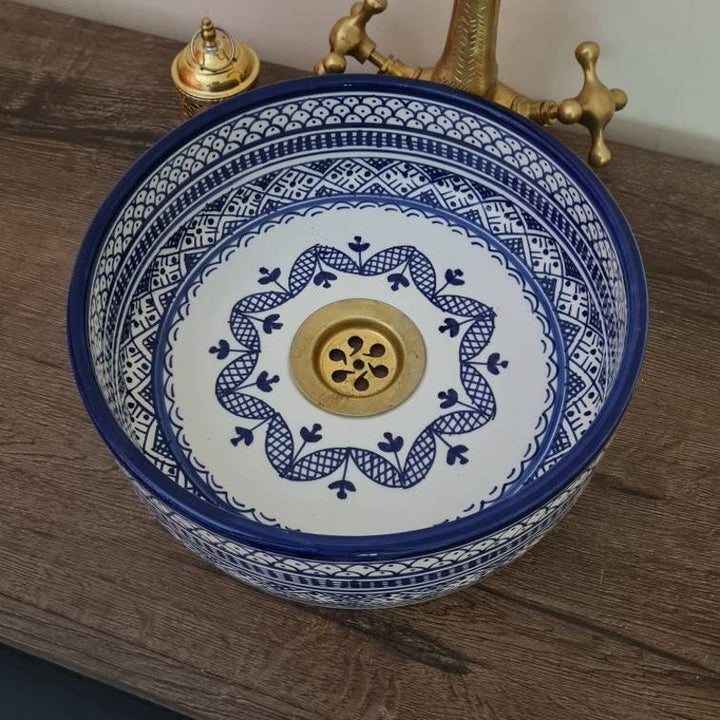 Handmade Moroccan Ceramic Sink #115