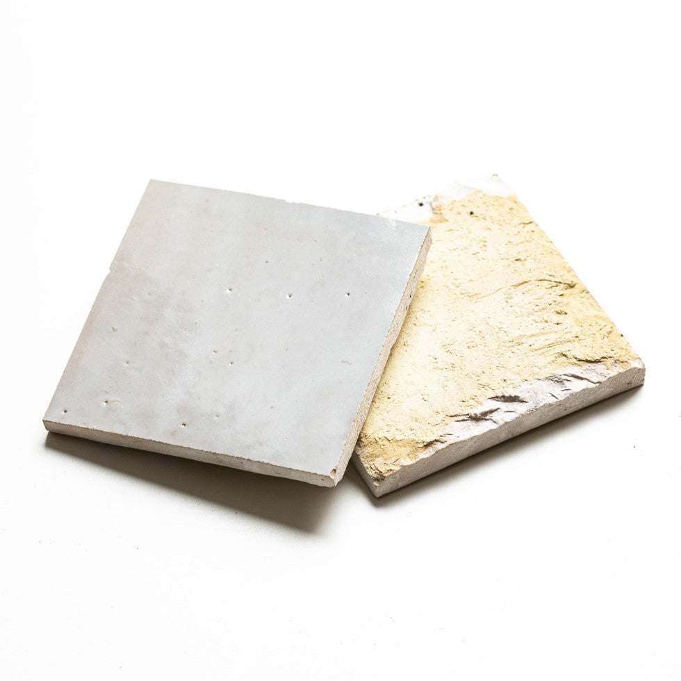 Beige grey Zellige Tiles - 10x10 square